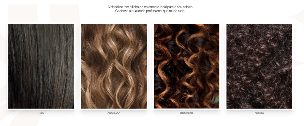 quiz para encontrar a melhor linha de produtos da Headline para o seu cabelo